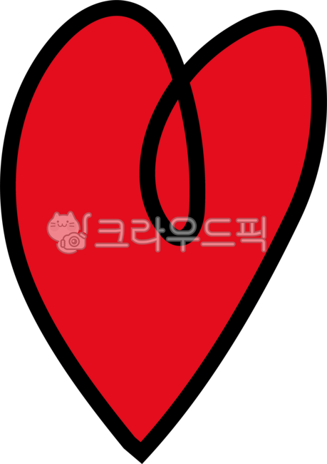 하트그림, 예쁜하트, 빨간색하트, 하트장식, 마음, 사진,이미지,일러스트,캘리그라피 - 몽실하게작가