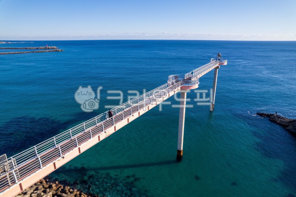 Hupo Port,skywalk,Uljingun,water,sea,observatory,coast,blue,Uljin,bridge,sea observatory