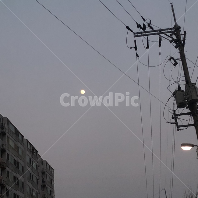 전봇대,가로등,저녁하늘,풍경,gray,streetlamp,회색