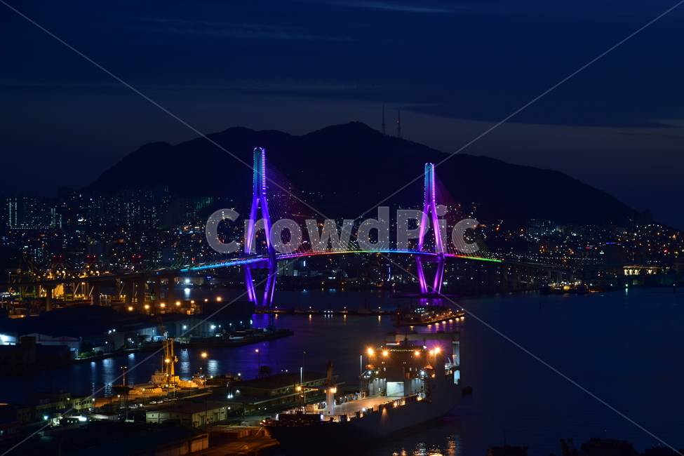 부산항대교,야경,항구,풍경,비경,바다,배,야경,밤,풍경,nightscape,night,landscape,도시,city,한국도시풍경,한국도시경관,korea cityscape,water,물