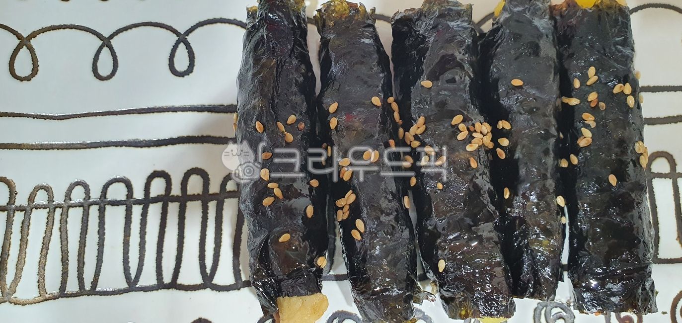 김밥, 꼬마김밥, 김, 접시, 식사, 사진,이미지,일러스트,캘리그라피 - wideart작가