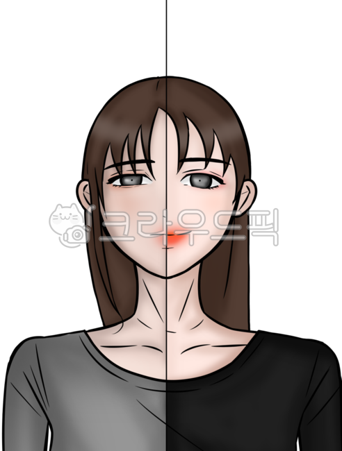 prepare,joy and sorrow,woman,hidden,two faces,comics,book,Makeup,happy intersection,hope,comic book,Publishing,poor,straight hair,publication,female,laugh,wealth,rich,contrasting,face,person,adult,despair