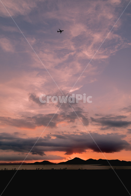 nature,자연,outdoors,비행기,석양,낙조,일몰,자연,풍경,nature,landscape