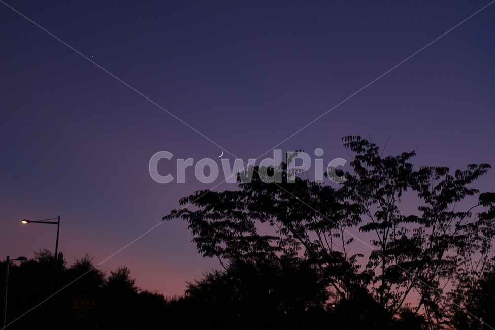 달,초승달,일몰,감성,그라데이션,라라랜드,자연,풍경,nature,landscape,야경,밤,nightscape,night,실루엣,그림자,silhouette,shadow,색깔,색상,색채,색감,color sense,color sensitivity,feeling of color,outdoors,옥외