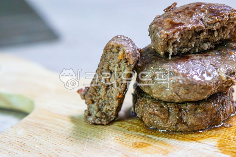 Tteokgalbi,food,food,hamburger steak,frozen tteokgalbi