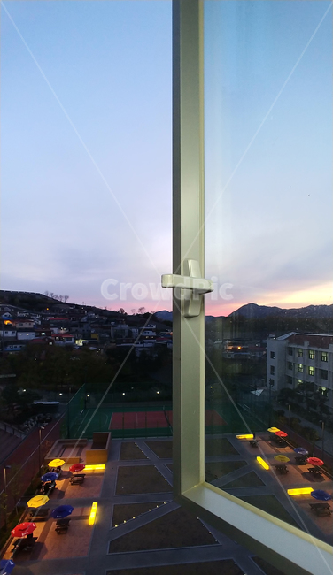 노을,하늘,창문,캠퍼스,대학