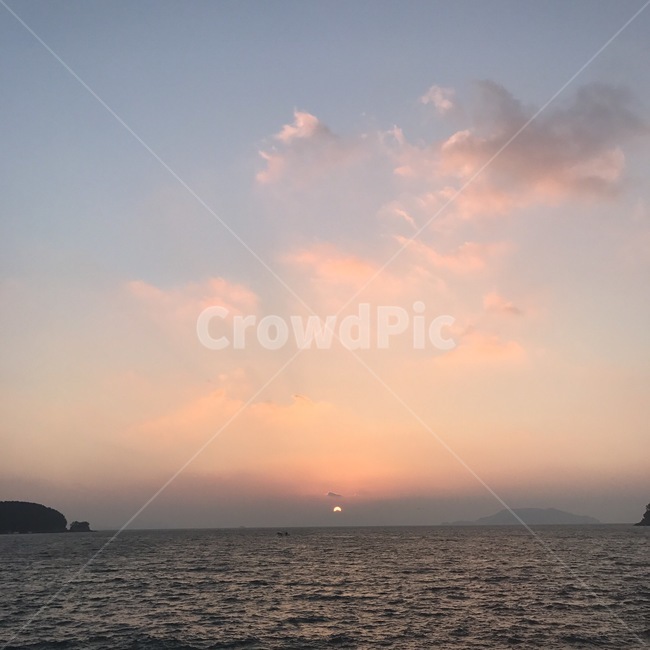 노을,통영,달아마을,하늘,바다,해,자연,풍경,nature,landscape,land,땅,outdoors,옥외,ocean,대양,sea,water,물,shoreline,해안선
