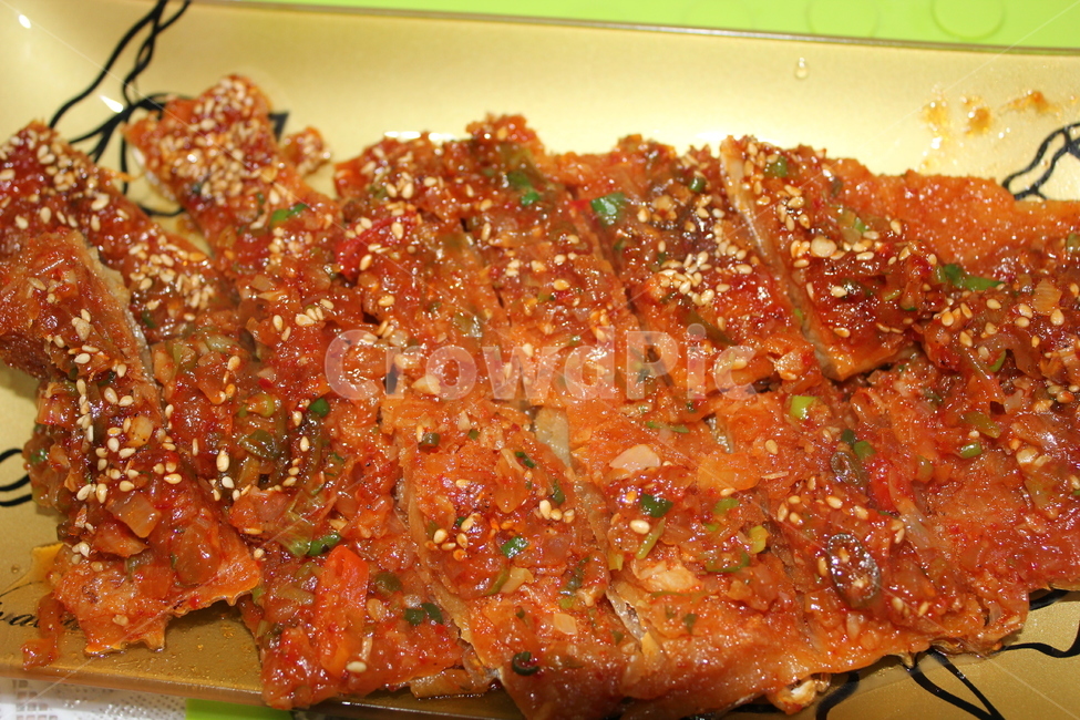 북어,코다리,음식,반찬,고추가루,생선,food,접시