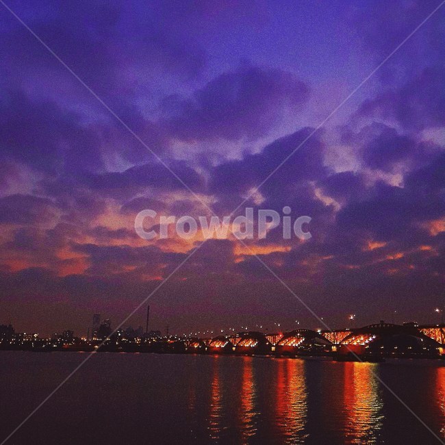 한강,야경,구름,저녁하늘,보라,밤,불빛,야경,밤,풍경,nightscape,night,landscape,도시,city,nature,자연,outdoors,옥외