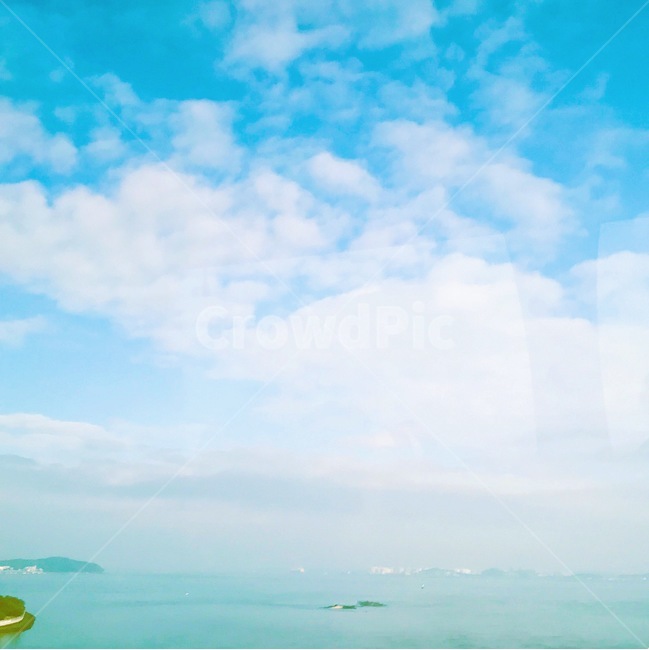 하늘,구름,하늘색,흰색,강,자연,풍경,nature,landscape,outdoors,옥외