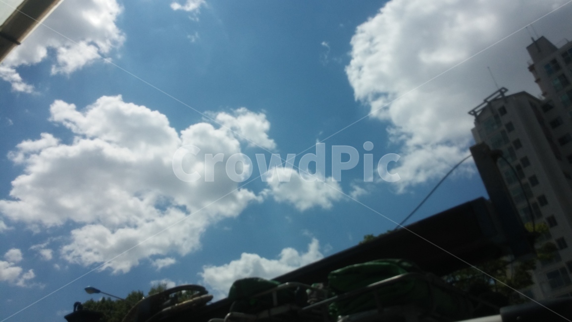 하늘,구름,역광,뭉게구름,푸른하늘,sky,outdoors,옥외,cloud,cumulus