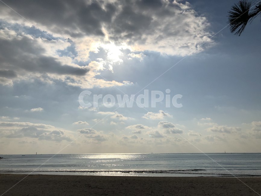바다,하늘,해,낮,오션,sea,sun,sunrise,구름,자연,풍경,nature,landscape,weather,날씨,outdoors,옥외,cumulus,적운,cloud,sky