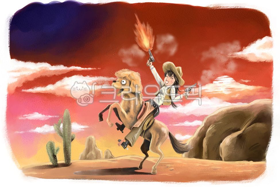 오일파스텔그림,오일파스텔,핸드드로잉,손그림,디테일,정밀삽화,동화,동화그림,동화일러스트,투명배경,행동,표정,표현,감정표현,감정,기분,카툰,웹툰,만화,일러스트,일러스트레이션,페인터,비트맵,삽화,그림,수채화,파스텔,수작업,손그림,상황컷,상황그림,시추에이션,예쁜그림,엽서,감수성,느낌,미술,드로잉,아트클립,클립아트,상황일러스트,웹,앱,앱소스,웹활용,이벤트,영상,팝업,쇼핑몰,책표지,책,표지,책자,팜플렛,팸플릿,브로셔,전단지,카드,소스,웹소스,활용,브로슈어,oilpastelpainting,oilpastel,handdrawing,detail,precisionillustration,fairytale,fairytaleillustration,transparentbackground,action,facialexpression,expression,emotionalexpression,emotion,mood,cartoon,webtoon,illustration,painter,bitmap,painting,watercolour,pastel,manualwork,handpainting,situationcut,situationpicture,situation,prettypicture,postcard,sensitivity,feeling,art,drawing,artclip,clipart,situationillustration,web,app,appsource,webapplication,event,video,popup,shoppingmall,bookcover,book,cover,booklet,pamphlet,brochure,leaflet,card,source,websource,utilization,카우보이,동물,캐릭터,여자,여자아이,소녀,아가씨,생머리,서부,황야,총잡이,무법자,개얼굴,말,총쏘는,총,폴짝,폭력,놀이,플레이,웃는,밝은,미소,폭소,기쁨,기뻐함,즐김,즐거움,유쾌한,유쾌함,행복,행복한,행복함1명,1마리,아시아인,동양인,빈티지,복고,레트로,회화,석양,사막,붉은,붉게,빨간,빨강,붉은하늘,어둠,새벽,초저녁,오후,하늘,구름,돌산,선인장,아름다운배경,예쁜배경,실외,자연,자연풍경,풍경