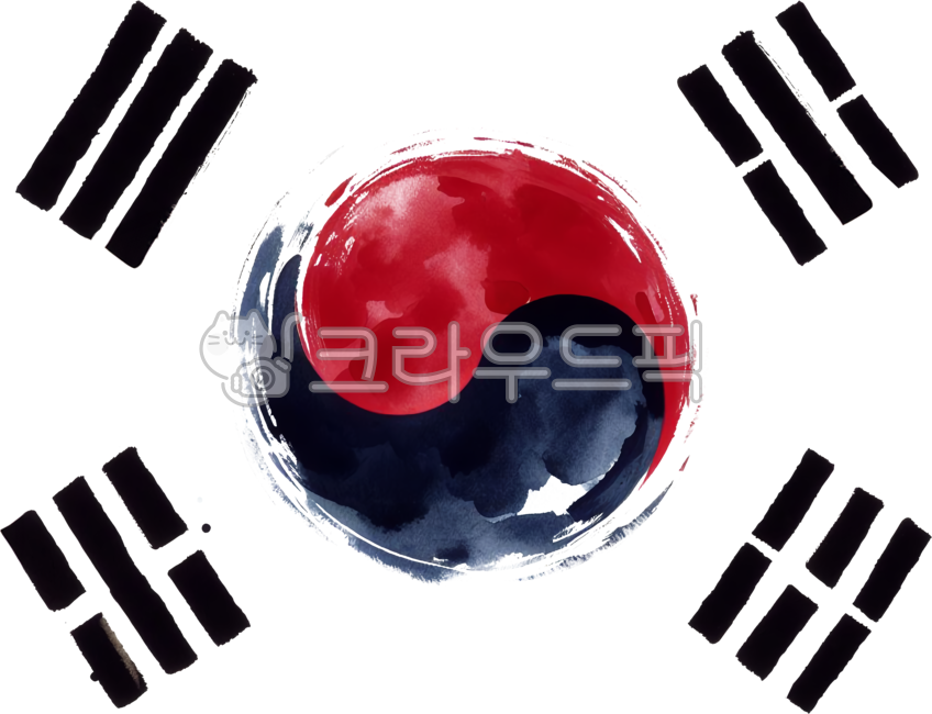 태극기수묵화,태극기,삼일절태극기,광복절태극기,광복절,삼일절,제헌절