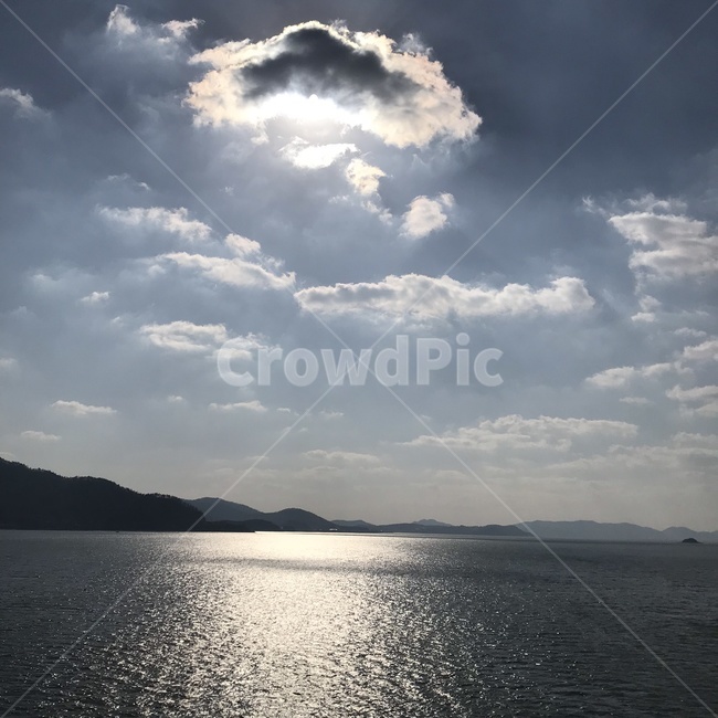 바다,하늘,구름,풍경,빛,후광,자연,풍경,nature,landscape,weather,날씨,outdoors,옥외,cumulus,적운,cloud,sky
