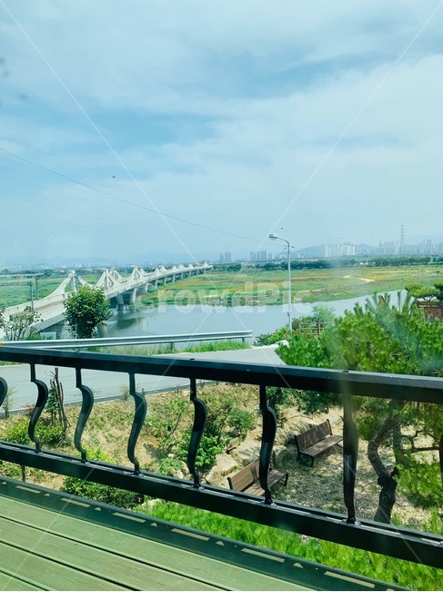 발치,다리,대교,강,하늘,한국,장소