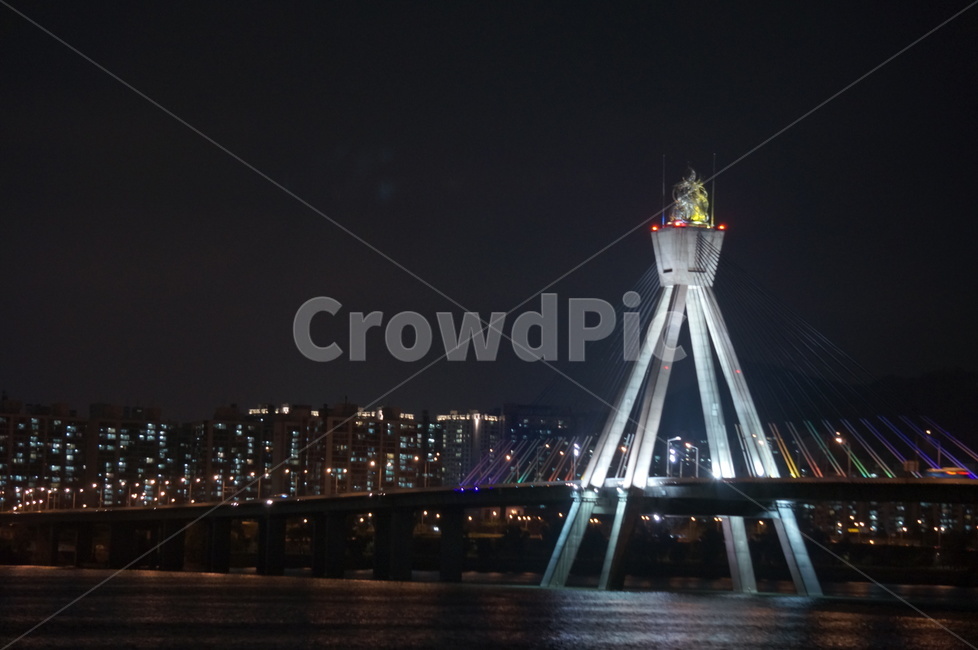 풍경,한강,다리,밤,야경,야경,밤,풍경,nightscape,night,landscape,건축물,건물외관,exterior,building,structure,architecture,construction