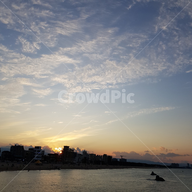 해질녘,야경,노을,구름,바다,바다노을,붉은하늘,일몰,자연,새벽,sky