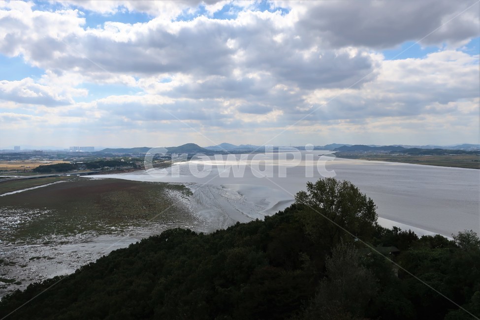 가을,계절,하늘,구름,바다,서해,갯벌,풍경,산,해안,자연,풍경,nature,landscape,outdoors,옥외,land,땅,shoreline,해안선,water,물,ocean,대양,sea,promontory,곶,coast,연안
