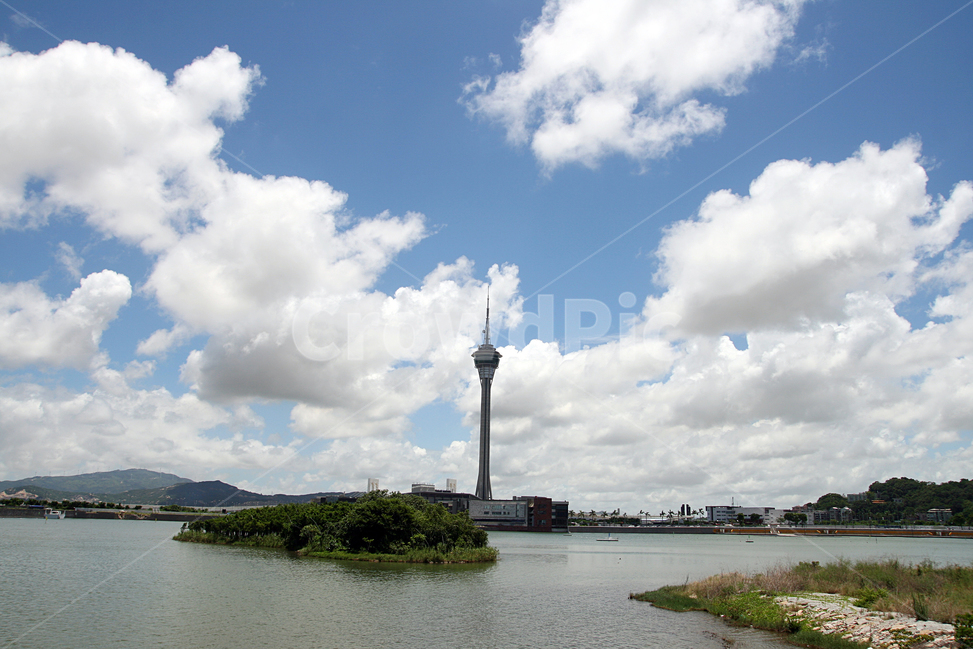 마카오,마카오하늘,뭉게구름,구름,맑은하늘,구름하늘,도시,풍경,city,landscape,해외,외국,세계,foreign,oversea,world,세계도시풍경,해외도시풍경,외국도시풍경,world cityscape,nature,자연,architecture,건축물,building,건물,tower,탑,weather,날씨,outdoors,옥외,cloud,cumulus,적운,sky,하늘