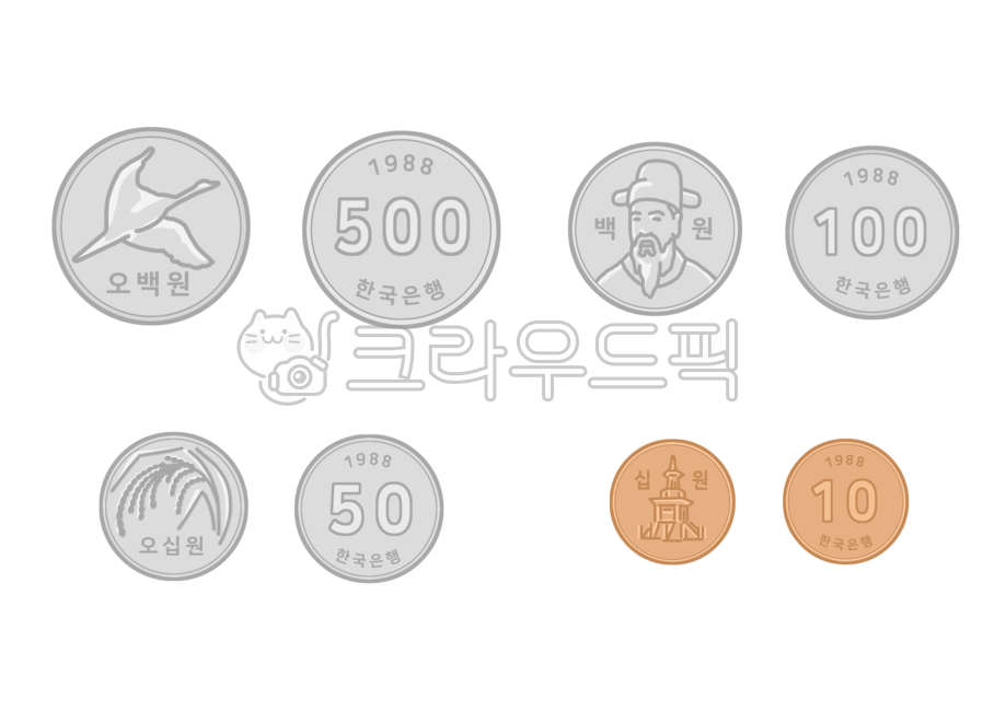 10 won,100 won,Oh Baek Won Illustration,Coin illustration,Baekwon Illustration,design,ten won,10 won illustrations,50won,50 won illustration,100won,10won,Currency illustration,coinillustraiton,png,draw,Korean coins,500 won,500won,money,50 won,coin picture