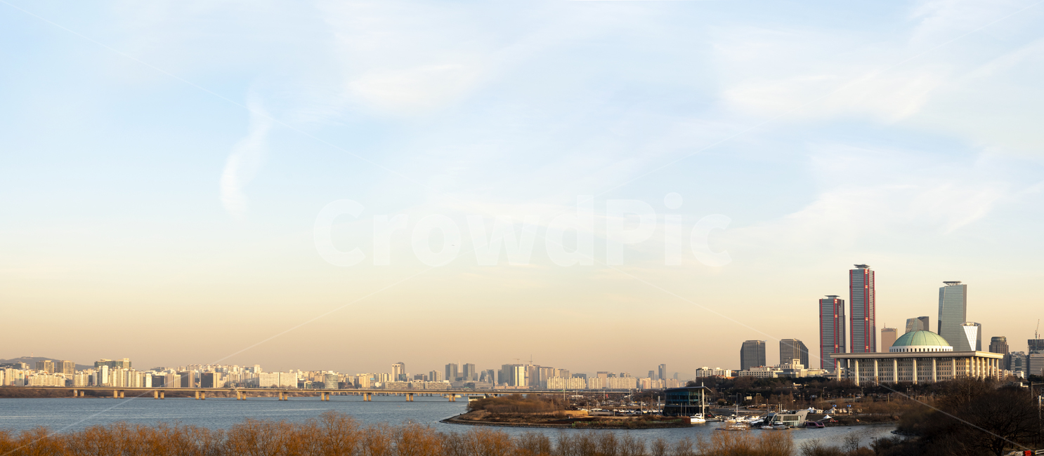 한강,한강공원,풍경,파노라마,국회의사당,서울,파난,여의도,공원,하늘,도시,아파트,빌딩,선착장