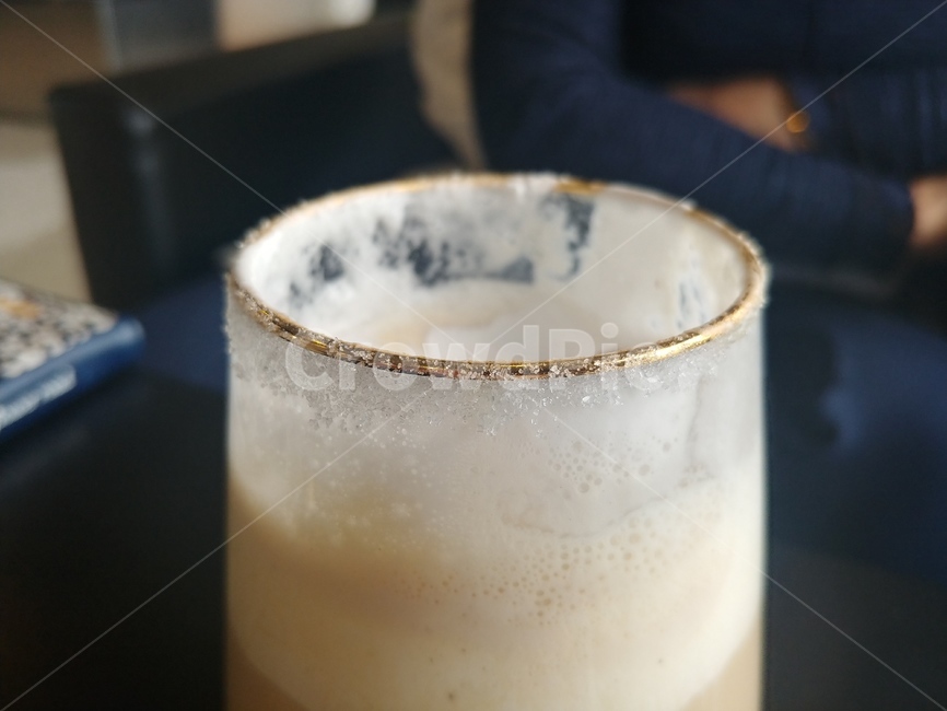 크림,drink,gold,cup,크림커피