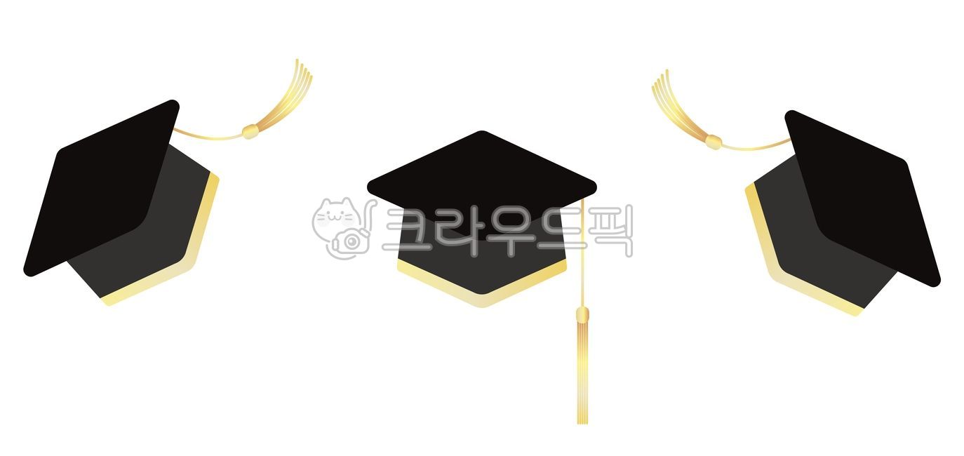 학사모, 편집소스, 합성소스, 학사모ai, 학사모일러스트, 사진,이미지,일러스트,캘리그라피 - 하나몬작가