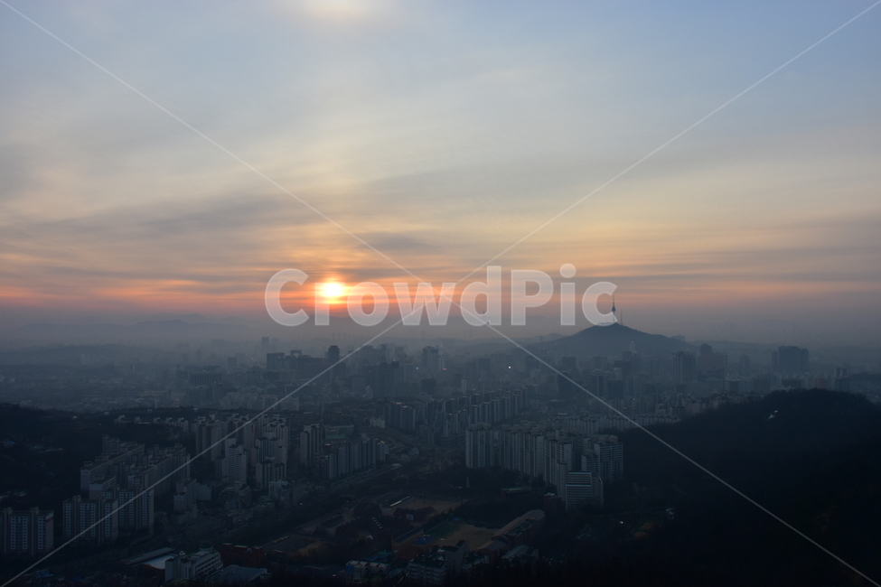 안산,일출,해맞이,해돋이,서울,아침,도시,도심지,풍경,미세먼지,겨울,도시,풍경,city,landscape,한국도시풍경,한국도시경관,korea cityscape,nature,자연,outdoors,옥외