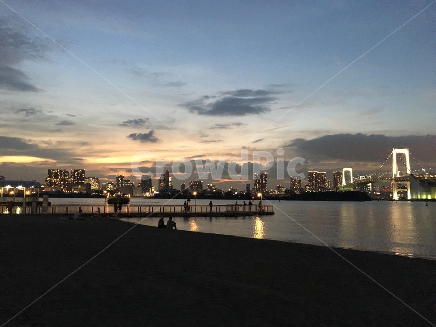 바닷가,바다,노을,해질녘,오다이바노을,일본오다이바,도시,풍경,city,landscape,해외,외국,세계,foreign,oversea,world,세계도시풍경,해외도시풍경,외국도시풍경,world cityscape,water,물,waterfront,워터 프론트