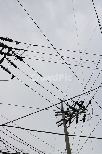 하늘,구름,전신주,sky,sora,cloud,kumo,흰색,검정,white,shiro,black,kuro,감성,산업,industry,industrial,에너지산업,energy industry,utility pole