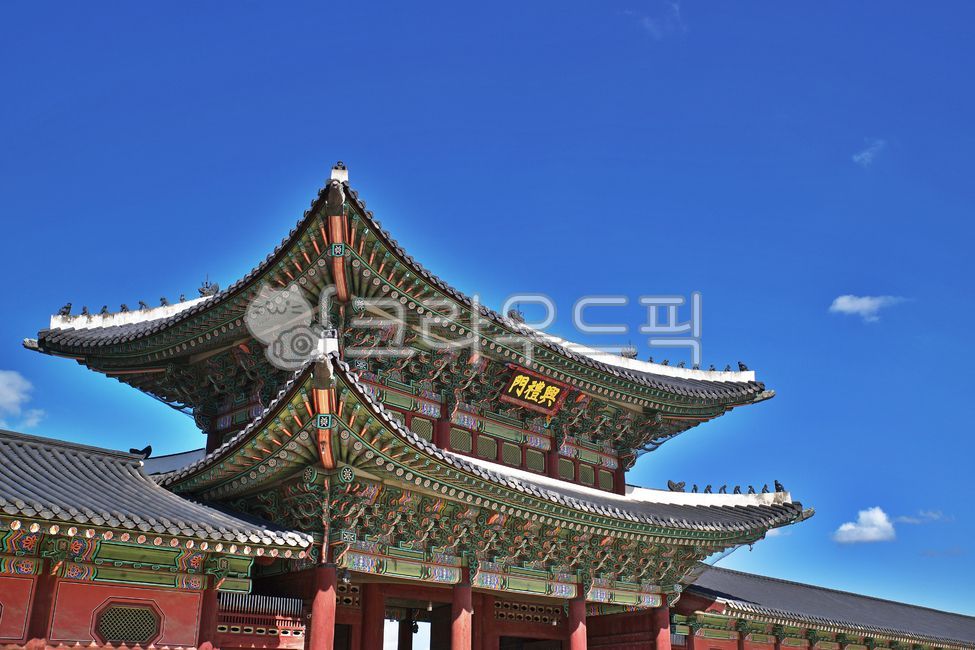 Jungmun,Gyeongbokgung,court palace,Heungnyemun Gate,pavilion,full width