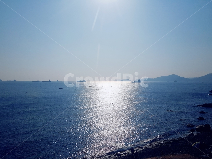 바다,부산,파랑색,하늘색,풍경