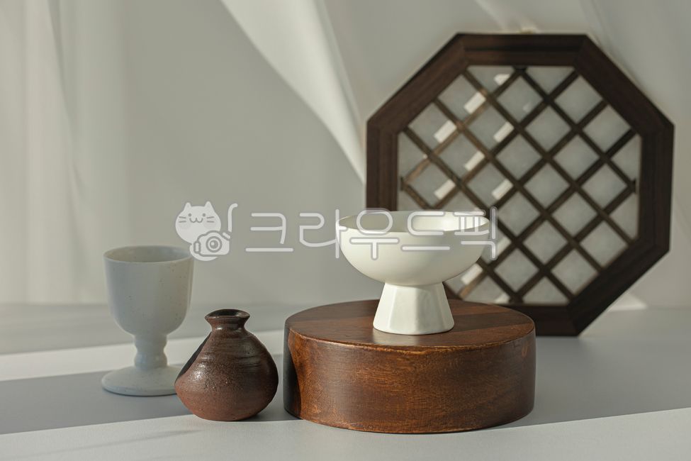 전통창호,전통문양,창살,창호,팔각형,소품,도자기잔