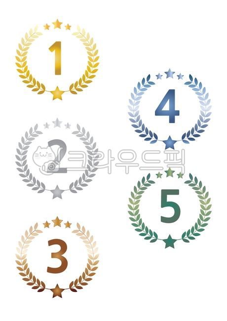 랭킹,순위,금,은,동,상장,축하,승리,경축,합격,월계수,월계관,징표,프레임,특화,뺏지,휘장,상징,편집소스,별