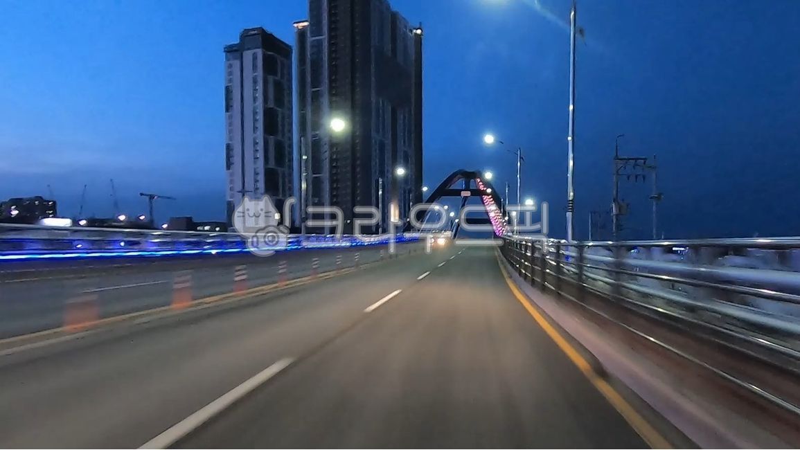 도로,야경,패닝샷,달리는자동차,가로등