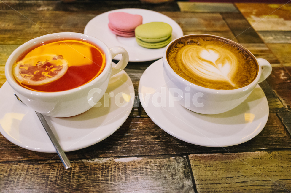 마카롱,자몽차,라떼,카페라떼,간식,디저트,커피,카페,coffee,cafe