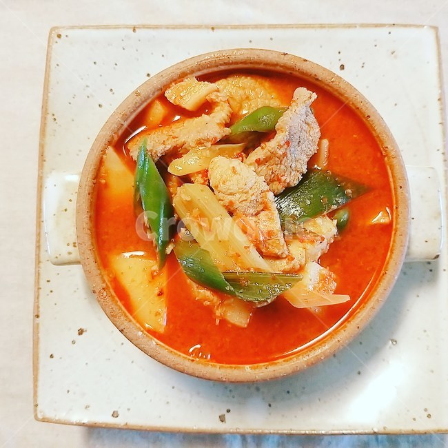 한식,집밥,음식,찌개,고추장찌개