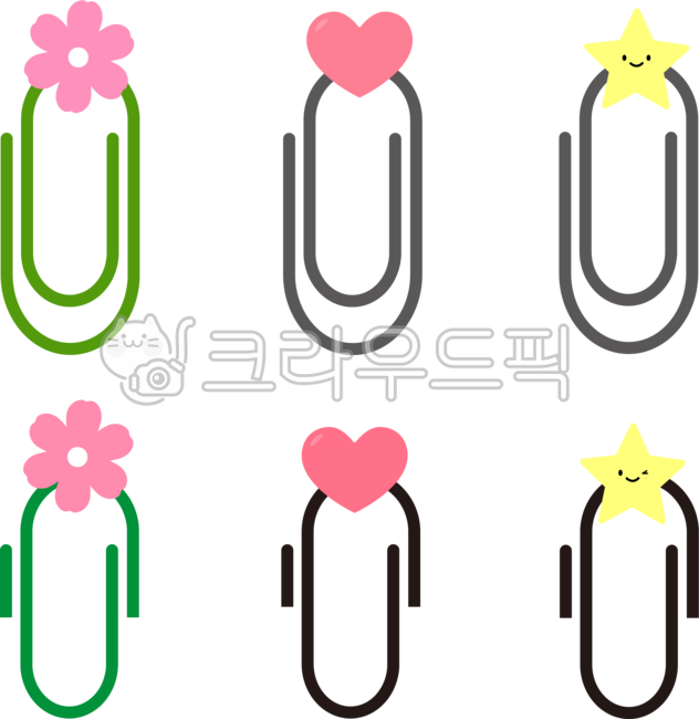 클립,종이클립,paperclip,clip,문구용품,학용품,사무용품,officesupplies,schoolsupplies,클립그림,꽃클립,하트클립,별클립