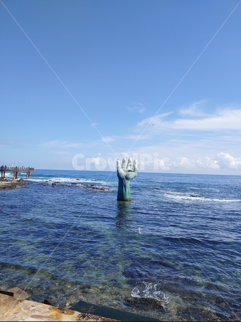 호미곶,바다,조형물,상생의손,포항,water,조각상,동상,석상,조형물,statue,bronze statue,stone statue