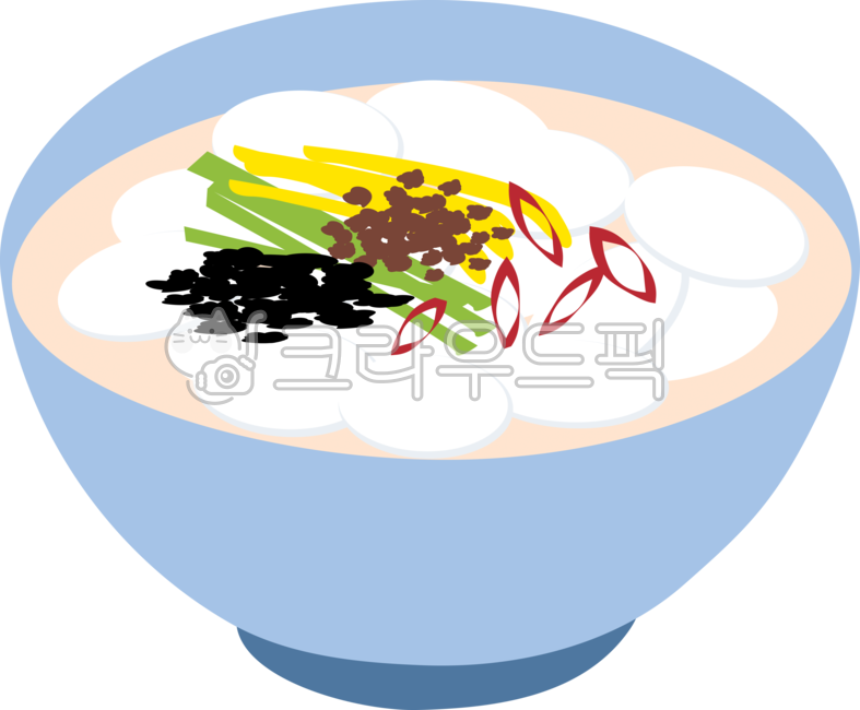 food, 음식, 떡국, 설날, 신년, 사진,이미지,일러스트,캘리그라피 - MacaRongRong작가