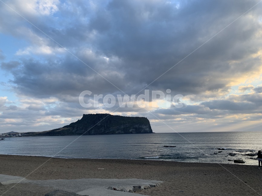 제주,제주도,봄,자연,첫해,일출,성산일출봉