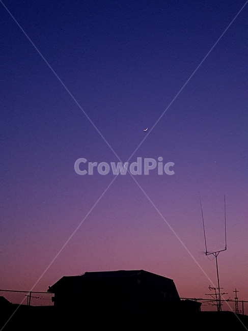 초승달,하늘,달,밤하늘,밤,야경,밤,풍경,nightscape,night,landscape