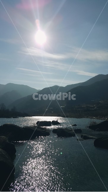 자연,풍경,하늘,호수,햇살,자연,풍경,nature,landscape,outdoors,옥외,mountain,산,mountain range,산맥