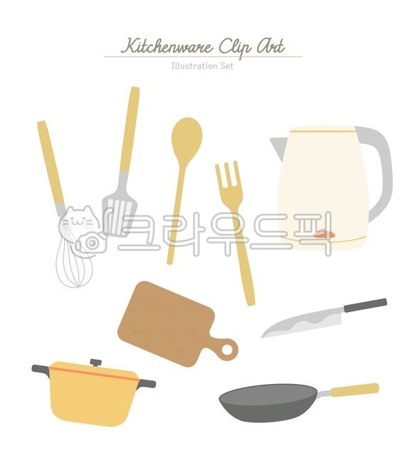 도구,조리기구,요리의,도마,식기류,포크,프라이팬,취미,아이콘,삽화,부엌,주방용품,용품,칼,팬,플레이트,냄비,세트,숟가락,스테인리스,주걱,식칼,후라이팬,커피포트