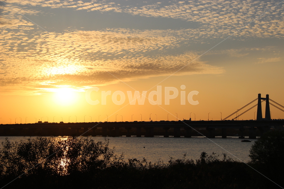 nature,자연,sunlight,outdoors,햇빛,옥외,황혼,sky,하늘,sunset,redsky,행주대교,한국자연풍경