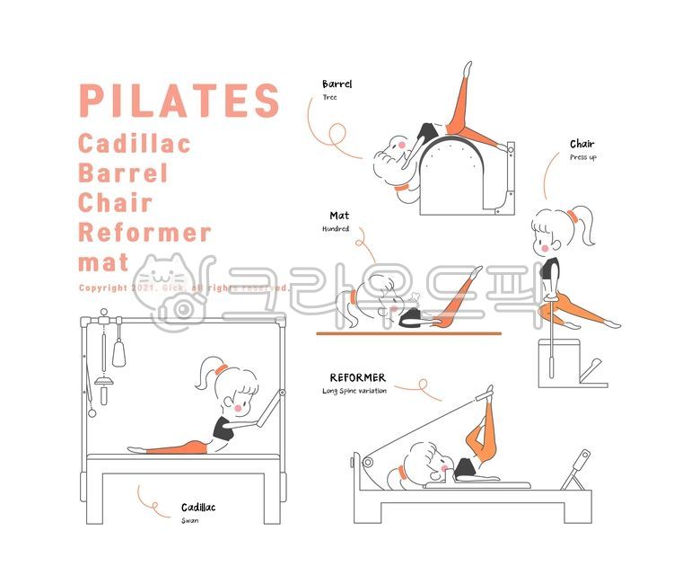 필라테스,기구필라테스,필라테스강사,아이콘,일러스트,벡터이미지,필라테스동작,필라테스기구,리포머,바렐,캐딜락,체어,pilates,캐릭터,필라테스캐릭터,운동하는캐릭터,건강,운동,필라테스운동,필라테스아이콘