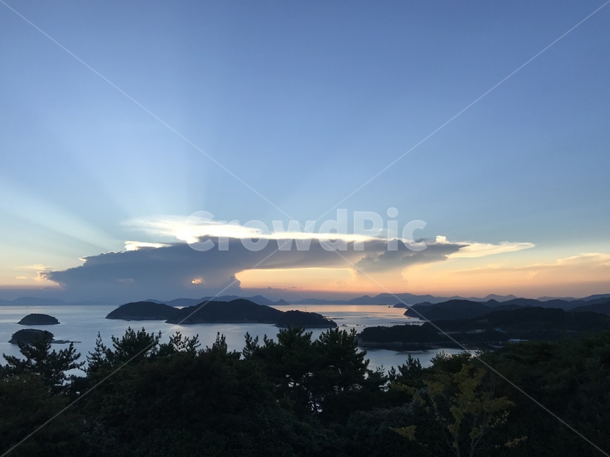 통영,달아공원,일몰,하늘,구름,자연,nature,outdoors,sky,자연,풍경,nature,landscape,옥외