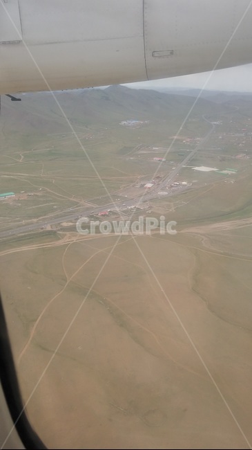 비행기,전망,벌판,조경,birdeyeview,scenery,풍경,몽골,몽고,MONGOLIA
