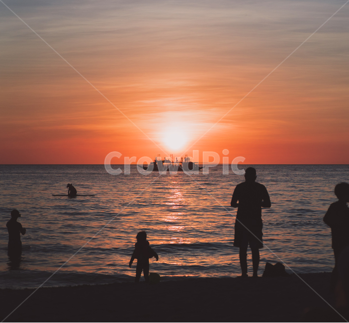 보라카이,human,nature,자연,인간,person,outdoors,옥외,사람,sky,일몰,sunset,황혼,dusk,새벽,redsky,붉은하늘,실루엣,사람들,대중,군중,other people,crowd,인물실루엣,사람실루엣,character silhouette,human silhouette